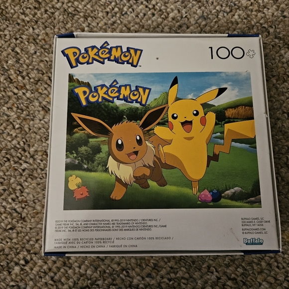 Buffalo Games Pokemon Pikachu And Eevee 100 Piece Puzzle - Picture 4 of 6